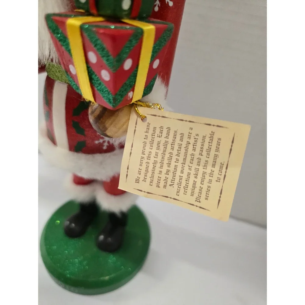 Vintage 2010 Limited Edition Santa Claus Wooden Nutcracker Target 14 inch Red